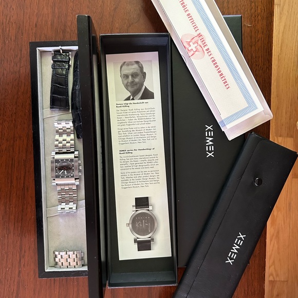 Xemex watch.  Excellent condition.  Comes with leather or metal bands. - Picture 3 of 5
